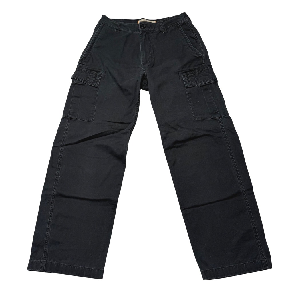 Urban Pipeline Cargo Pants Straight Leg Black 100% Cotton Mens 30x32
